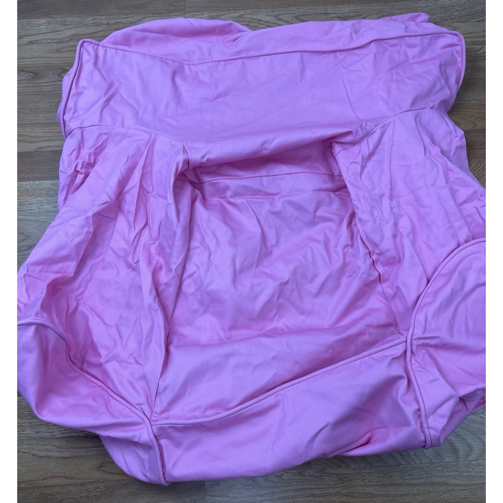 Pottery Barn Oversized Anywhere Chair Twill Slipcover in Bright Pink NEW